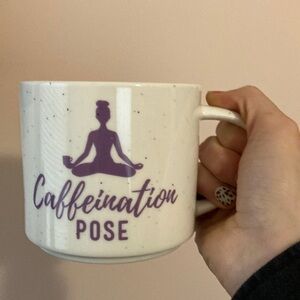 Threshold "Caffeination Pose" Coffee Mug Cup White